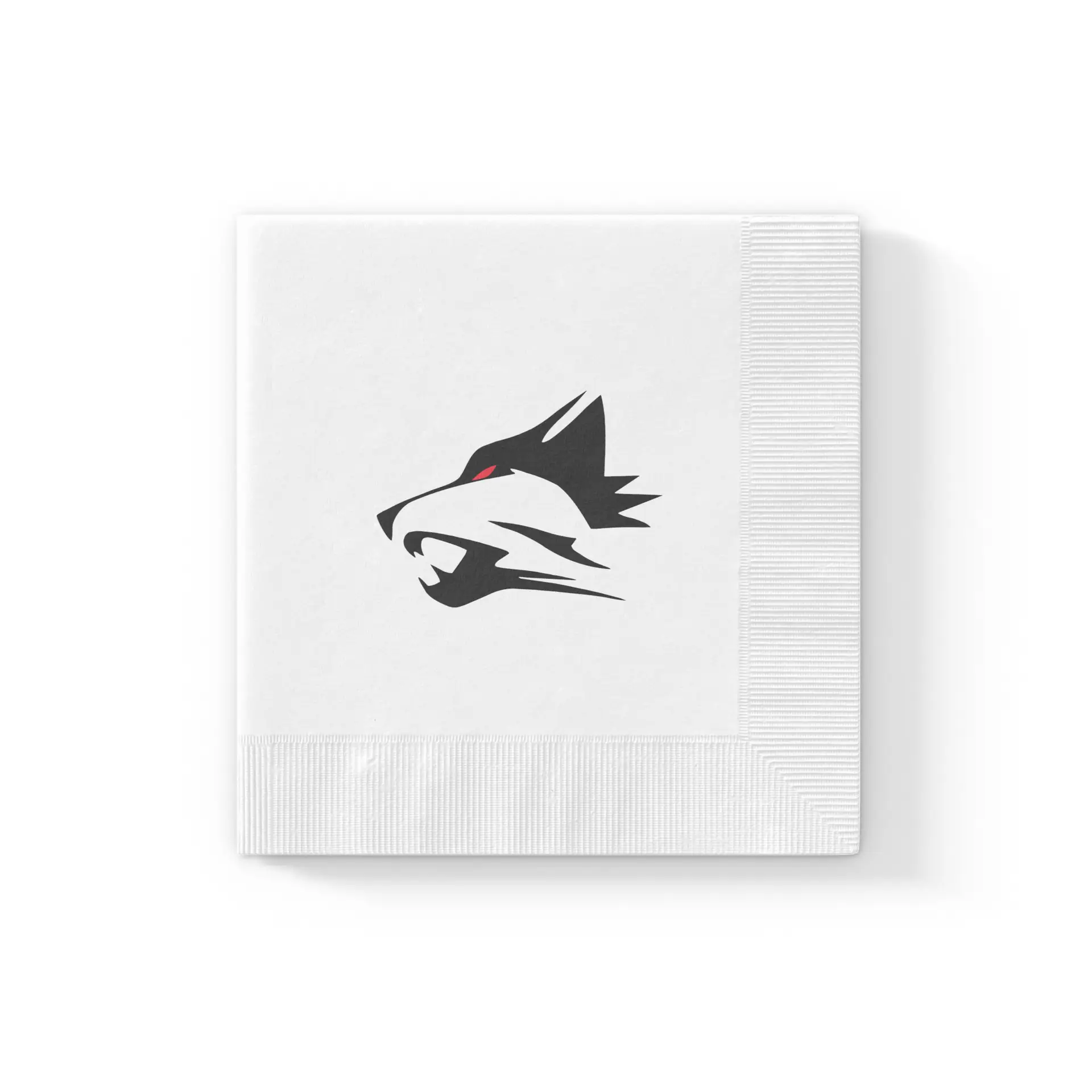 White coined napkins