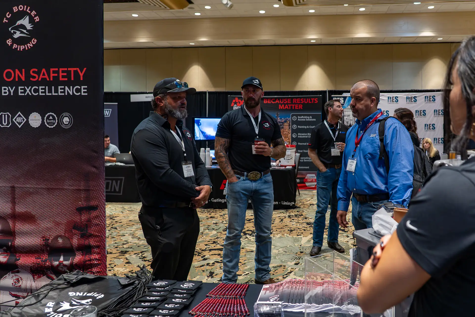 TC Boiler team connecting with industry professionals at the GBRIA Industry Expo