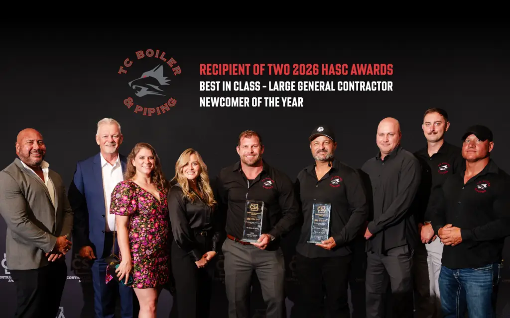 TC Boiler & Piping team recognized at the 2026 HASC Safety Excellence Awards