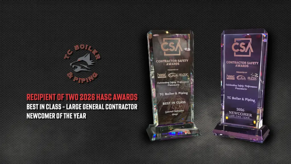 TC Boiler & Piping Best in Class and Newcomer of the Year 2026 safety awards
