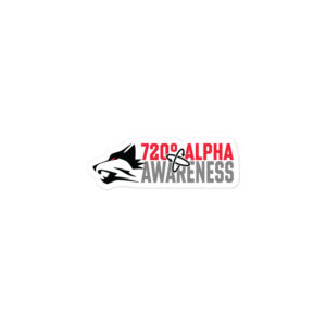 720° Alpha Awareness Kiss-Cut Sticker