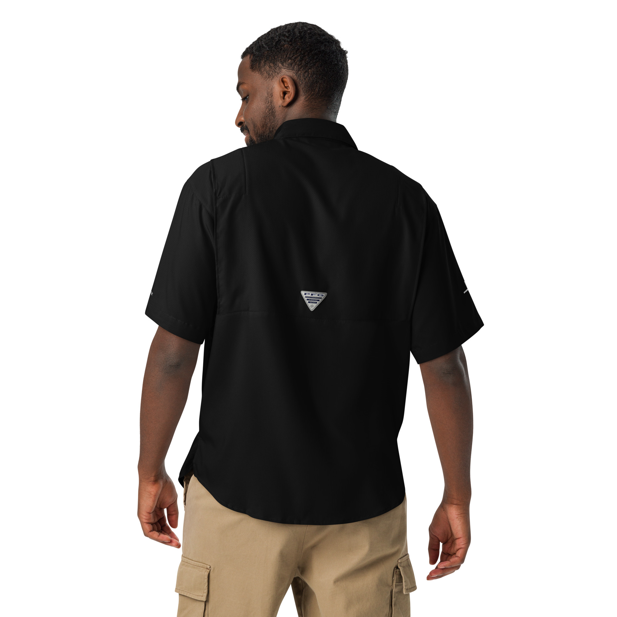 TCB Logo Columbia Men’s Short-Sleeve Button-Down Shirt - Image 2