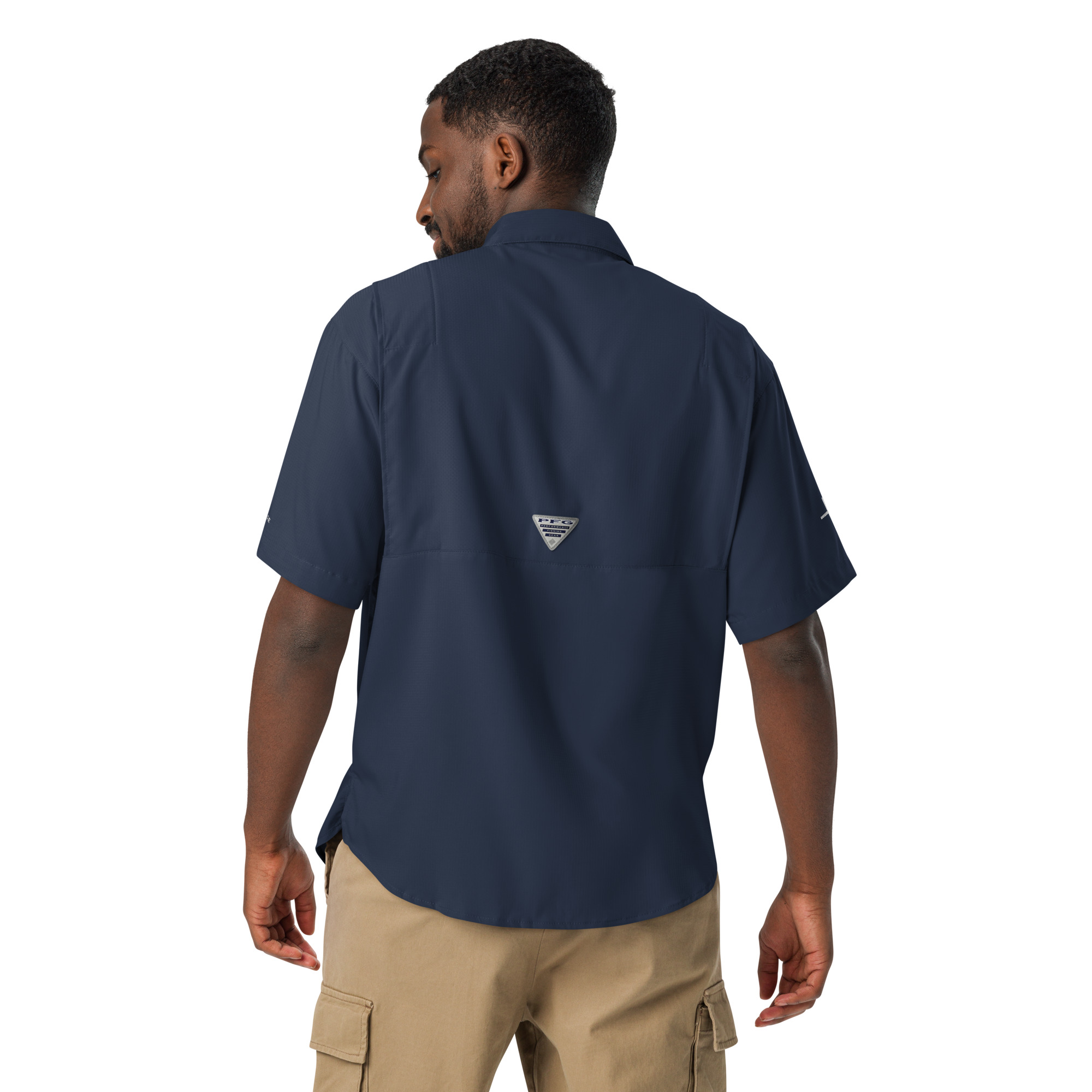 TCB Logo Columbia Men’s Short-Sleeve Button-Down Shirt - Image 6