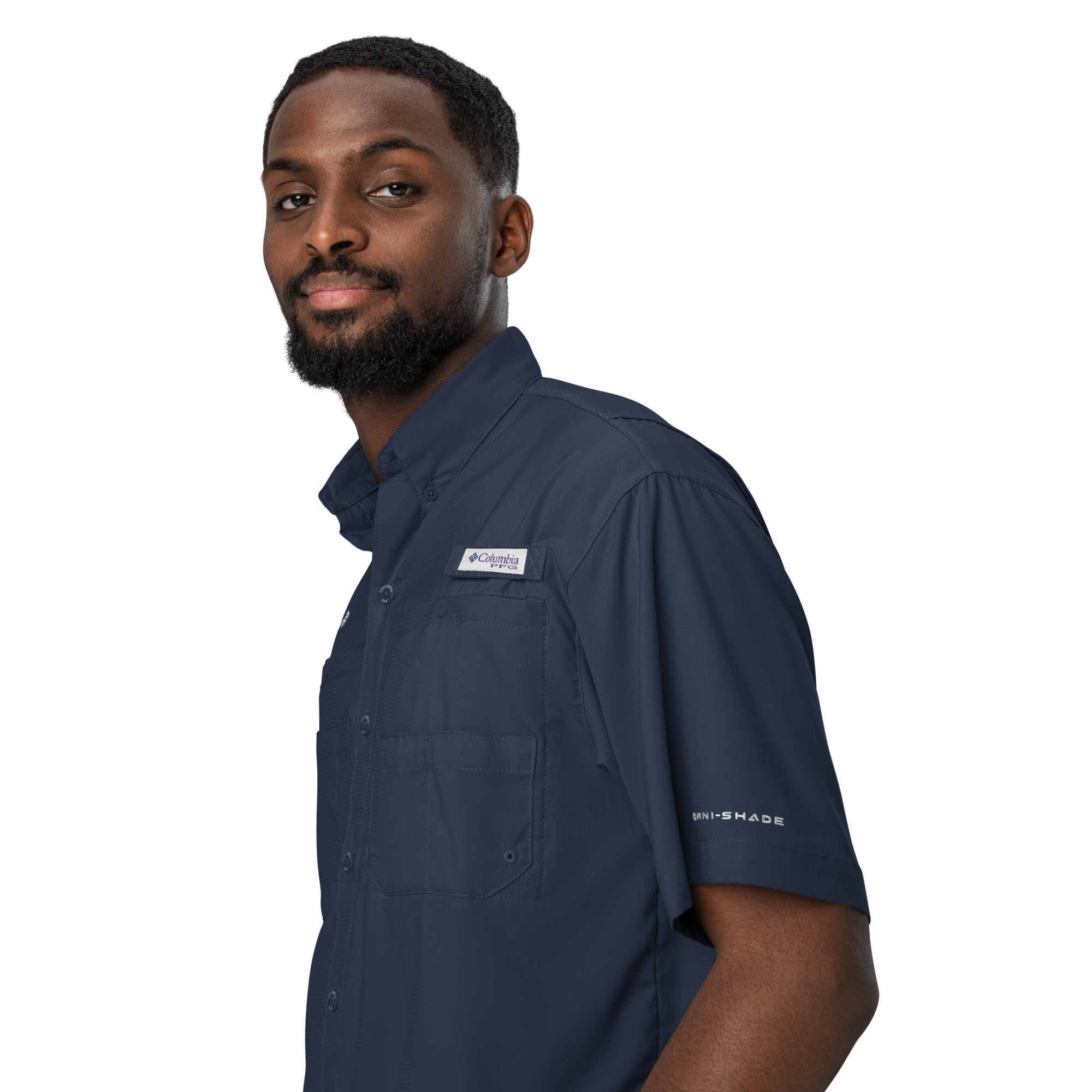 TCB Logo Columbia Men’s Short-Sleeve Button-Down Shirt - Image 7