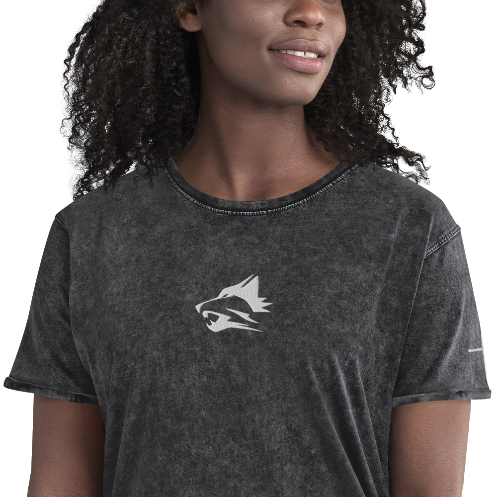 Wolfpack Women’s Acid-Wash T-Shirt - White Embroidery | Husky CA6689 - Image 21