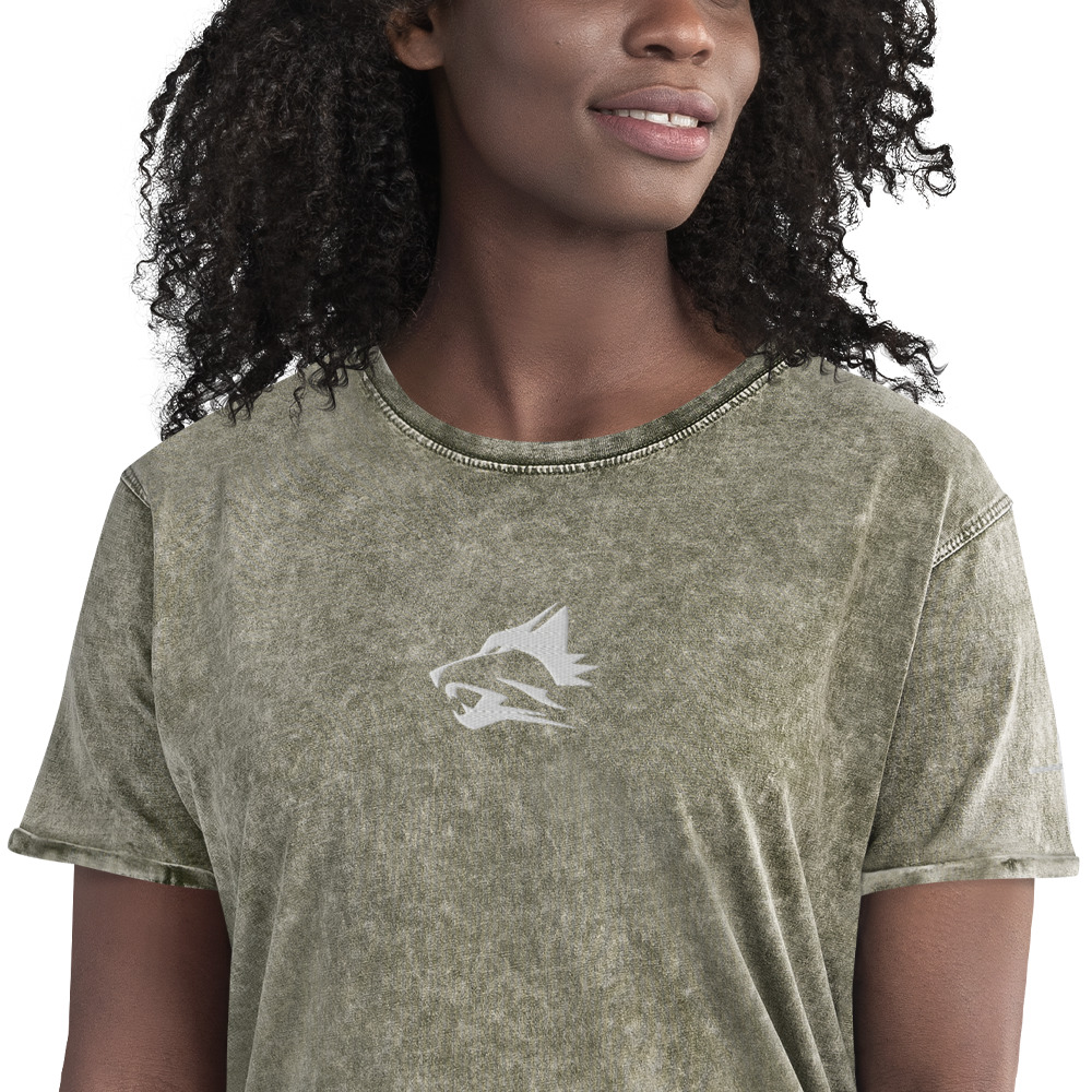 Wolfpack Women’s Acid-Wash T-Shirt - White Embroidery | Husky CA6689 - Image 19