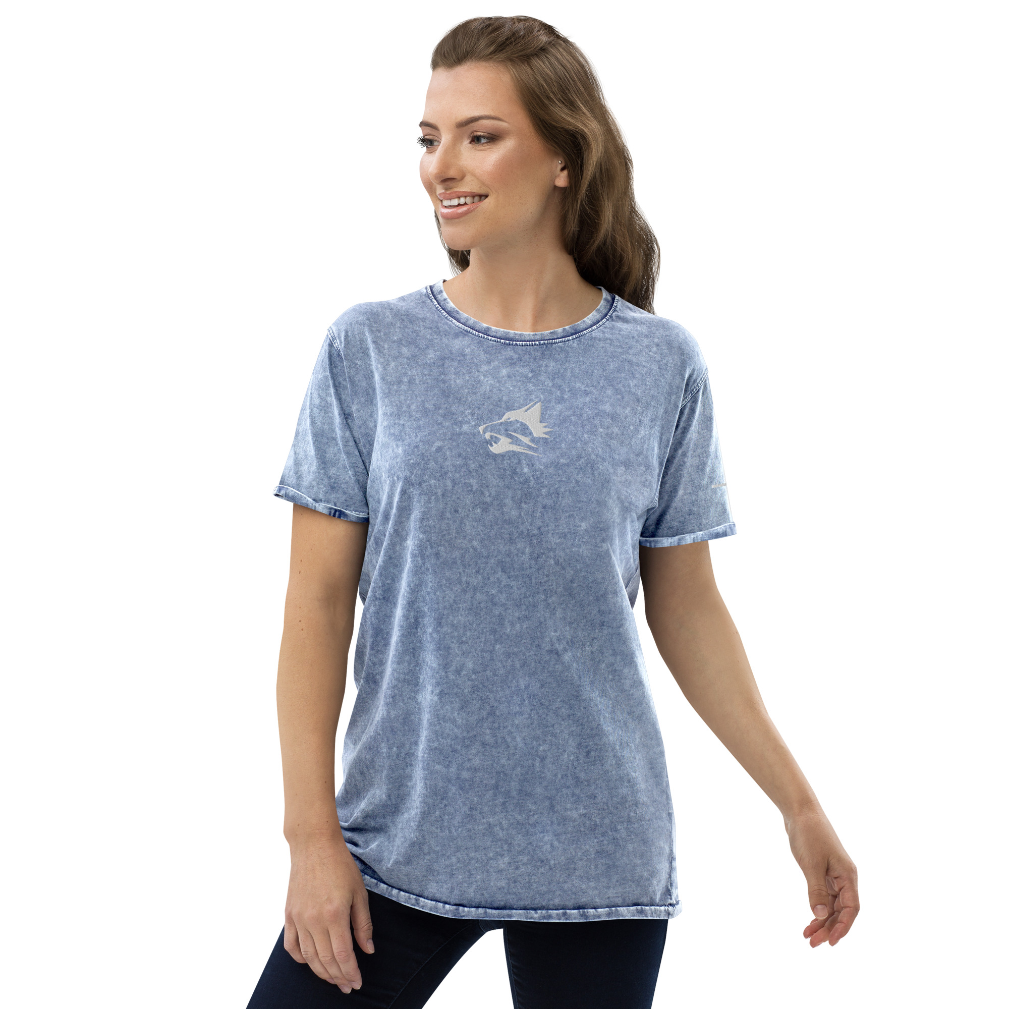 Wolfpack Women’s Acid-Wash T-Shirt - White Embroidery | Husky CA6689 - Image 22