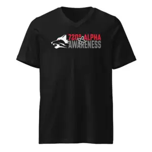 720° Alpha Awareness Men's V-Neck T-Shirt | Bella + Canvas 3005