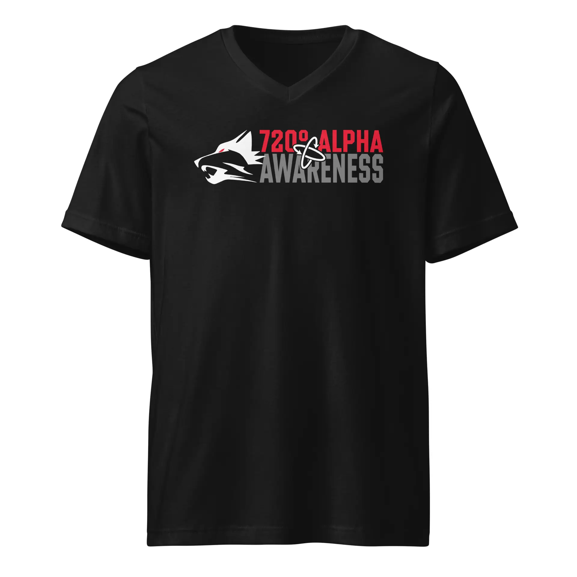 720° Alpha Awareness Men's V-Neck T-Shirt | Bella + Canvas 3005