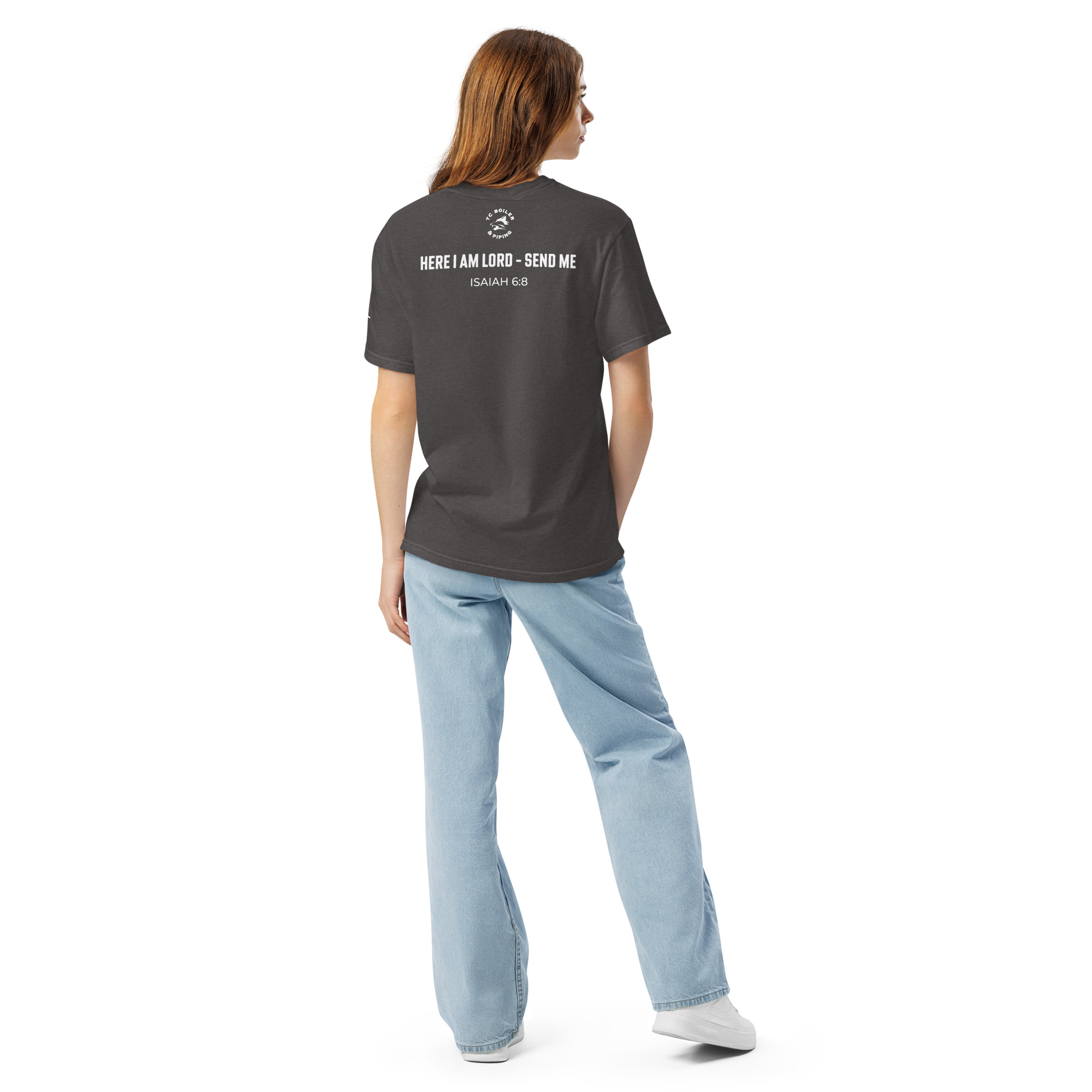 TCB Logo Women’s "Isaiah 6:8" Heavyweight T-Shirt | Comfort Colors 1717 - Image 8