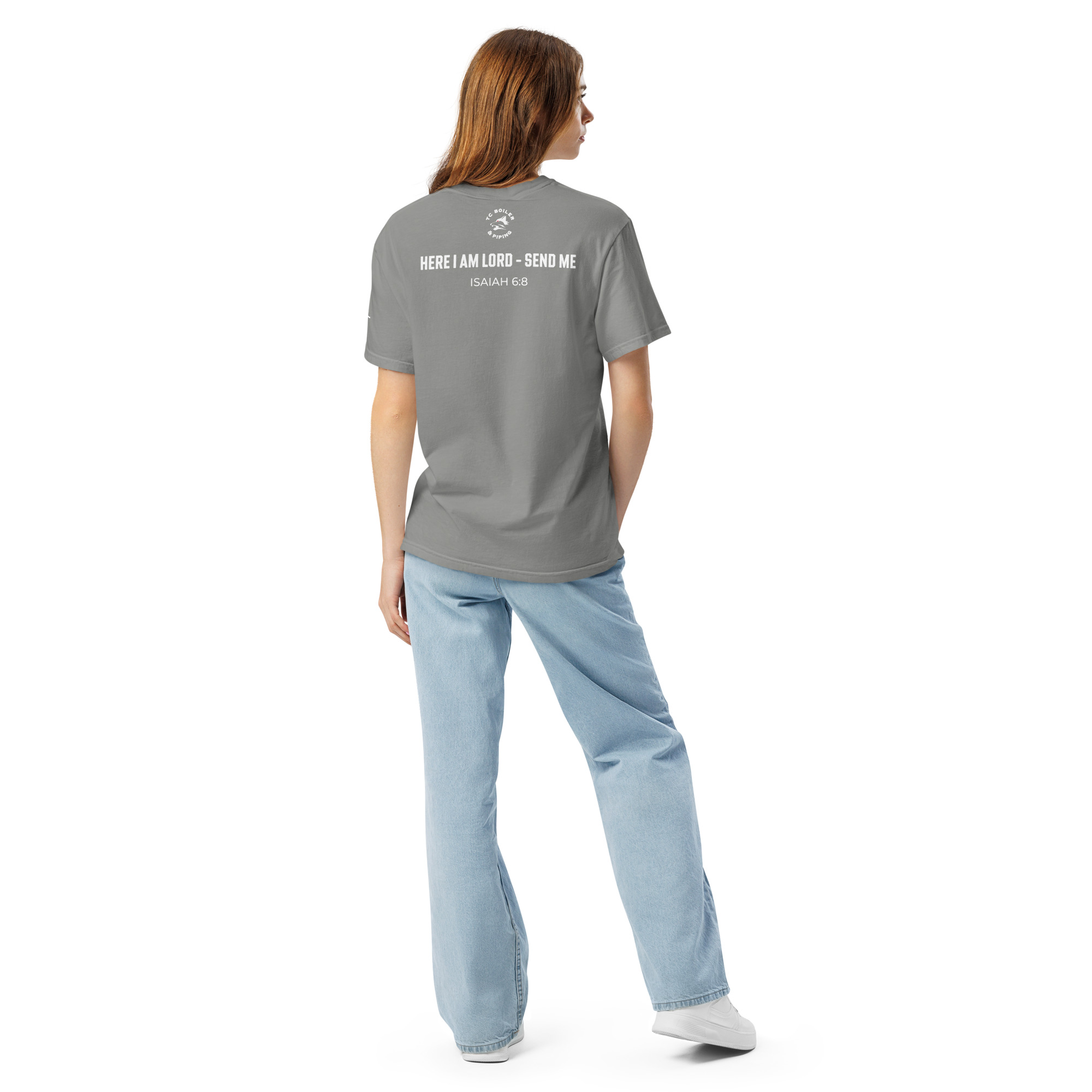 TCB Logo Women’s "Isaiah 6:8" Heavyweight T-Shirt | Comfort Colors 1717 - Image 9