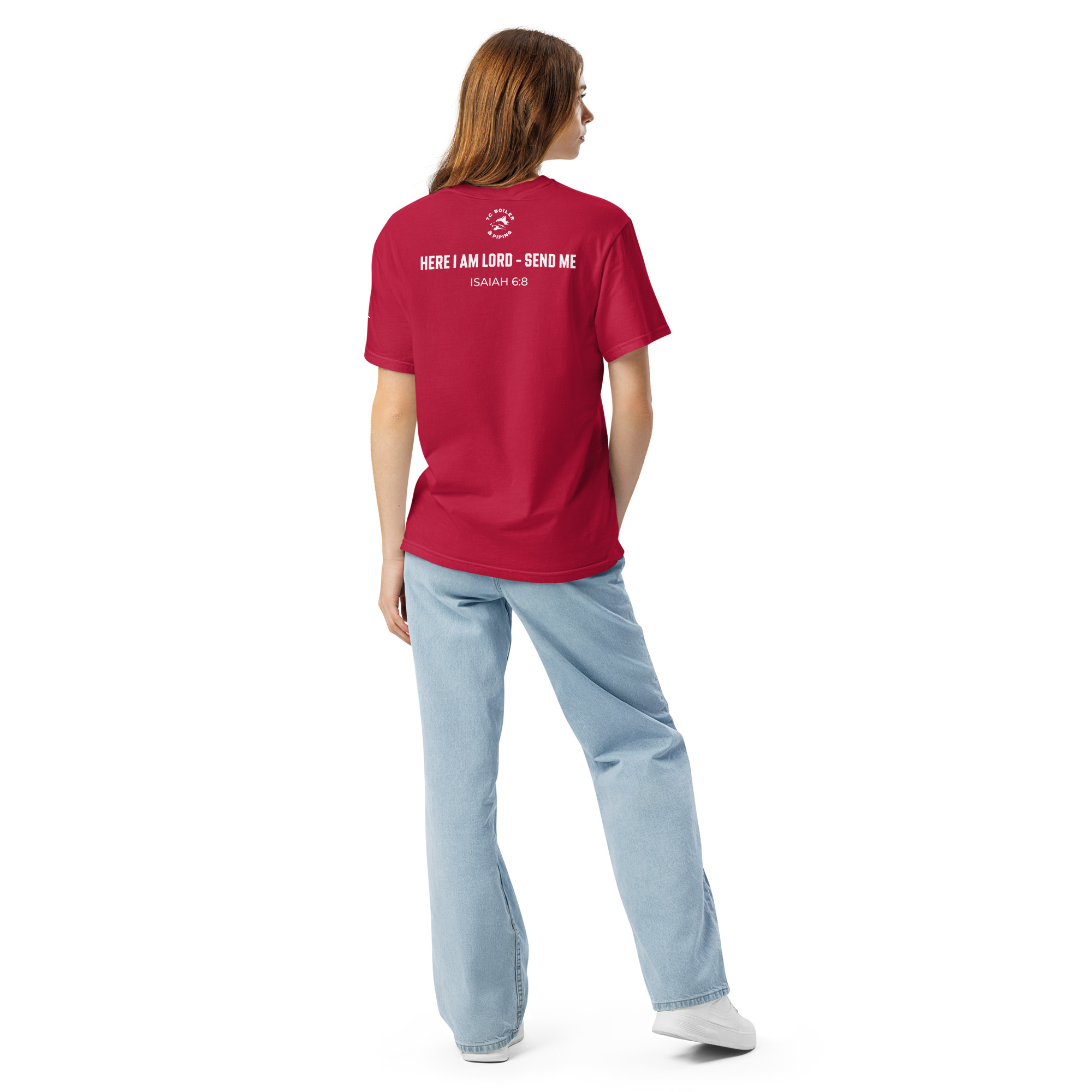 TCB Logo Women’s "Isaiah 6:8" Heavyweight T-Shirt | Comfort Colors 1717 - Image 7