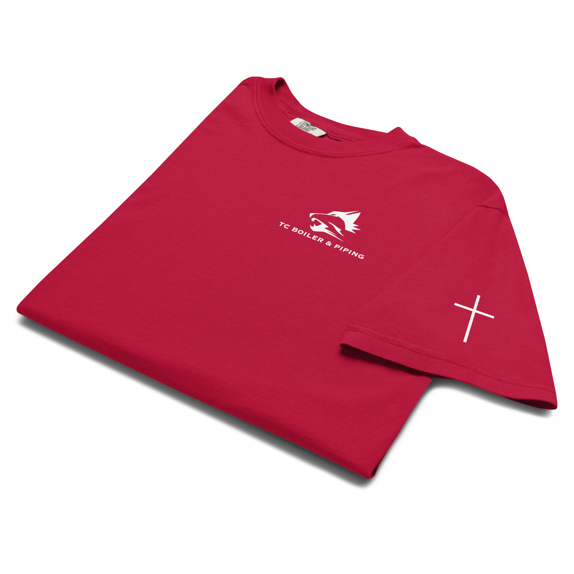 TCB Logo Women’s "Isaiah 6:8" Heavyweight T-Shirt | Comfort Colors 1717 - Image 3